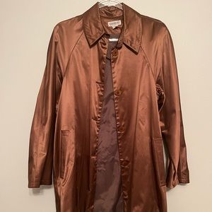 Georgiou Studio Vintage Ladies Trench Coat 100% Silk
